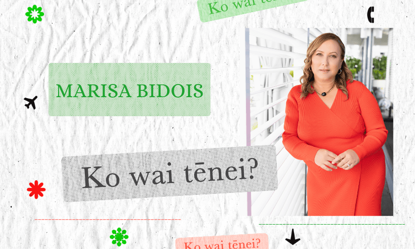 Marisa Bidois is chief executive of the Restaurant Association of New Zealand. (Image: Supplied). (Additional design: The Spinoff). 
