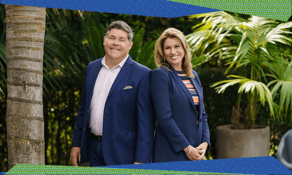 Paul Glover and Jayne Kiely present Location Location Location NZ (Photo: TVNZ) 
