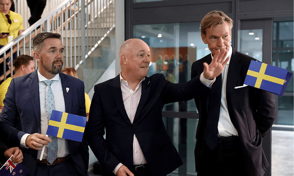 Christopher Luxon at the opening of Ikea on Thursday, December 4 (Photo: Phil Walter/Getty Images) 
