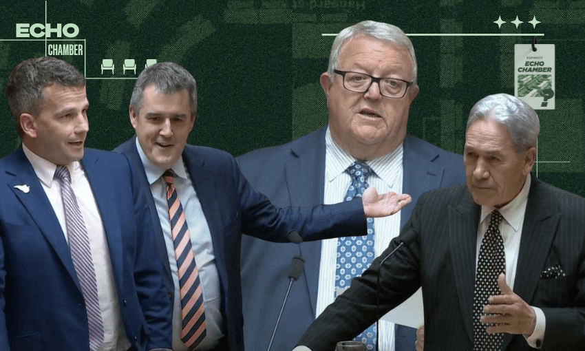 David Seymour, Chris Bishop, Gerry Brownlee and Winston Peters.