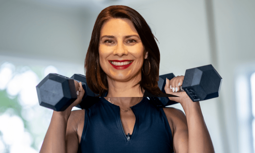 A picture of the author at her most ripped, before her life spiralled out of control. (Photo: author’s private collection) 
