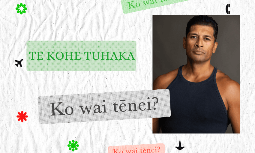 Te Kohe Tuhaka is well-recognised and respected in the New Zealand arts scene. (Image: supplied. Additional design: The Spinoff). 
