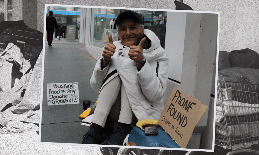 Sharon has been on the streets for seven years and has stage four cancer. (Photo: Emma Gleason). 
