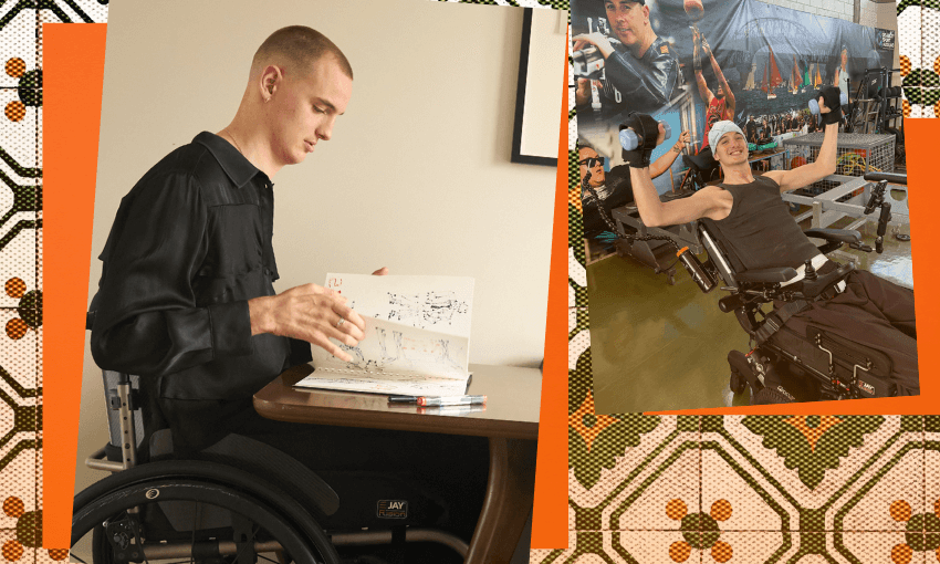 Paralysed from the chest down, Tom Conway has had to learn to adjust