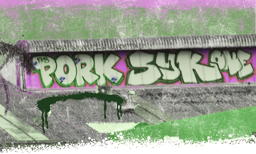 Prolific tagger Pork is in the news this week. (Image: The Spinoff) 
