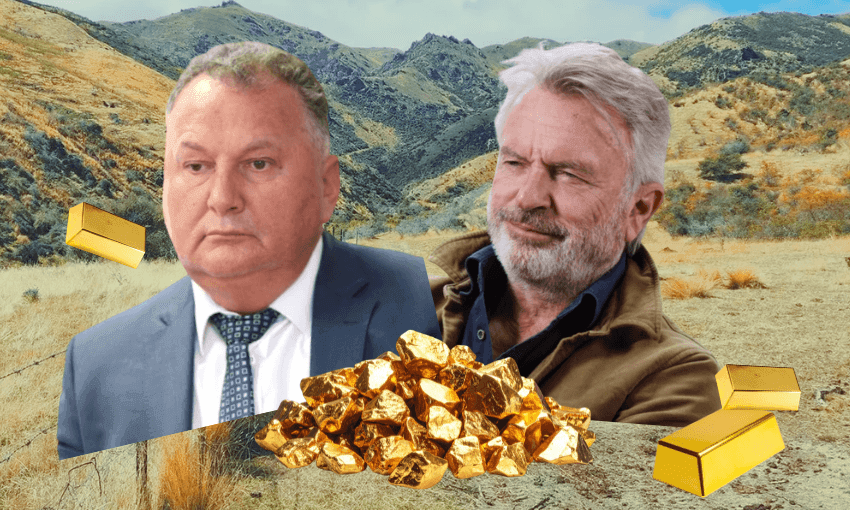 Resource minister Shane Jones and actor Sam Neill are on opposite sides of a public debate about a proposed gold mine (Image: Tina Tiller) 
