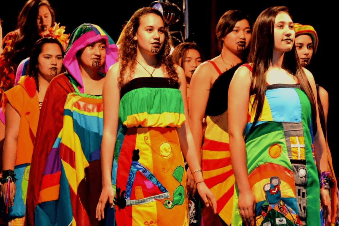 Colourful designs by Ron Te Kawa