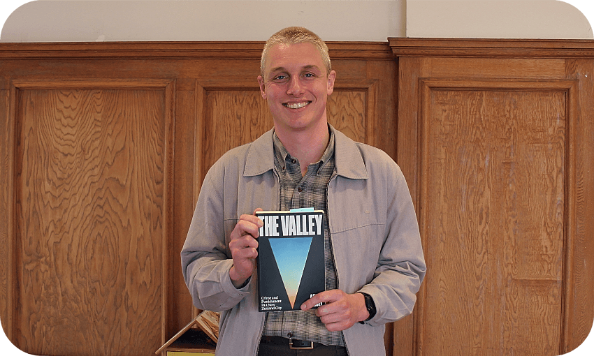 Asher Emanuel and The Valley. (Photo: Jin Fellet / The Spinoff) 
