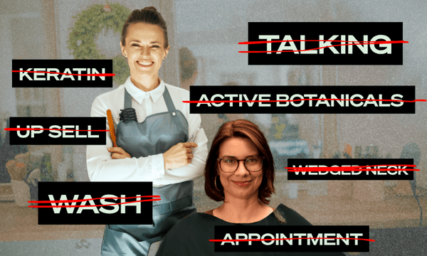 I hate the hairdresser’s, so I’ll invent the barber for women