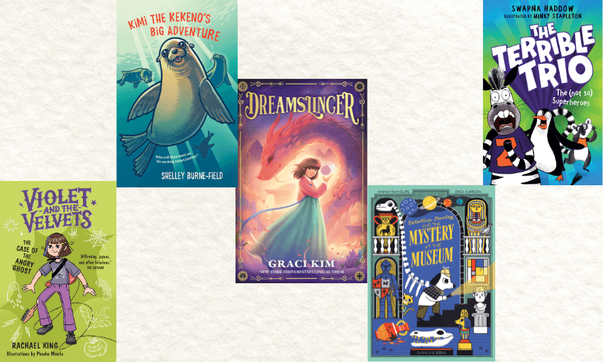 Five book covers all in the running for best junior fiction book.