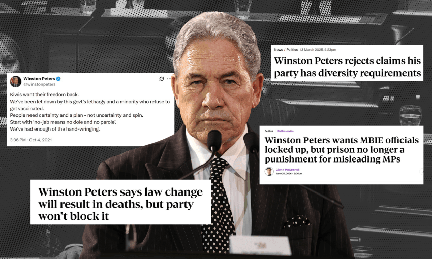Political curse: Winston Peters keeps voting for legislation he hates