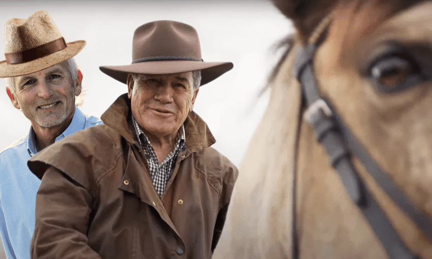 Michael Laws and Winston Peters are returning to rodeo together. Collage by Tina Tiller