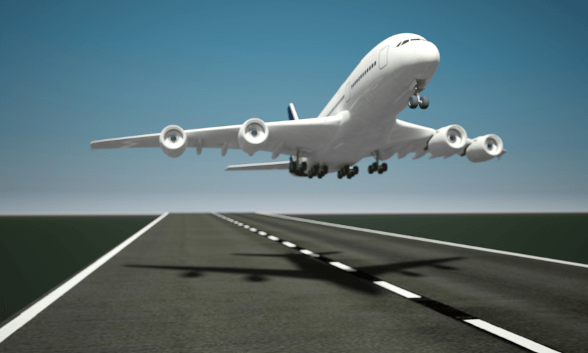 Plane taking off