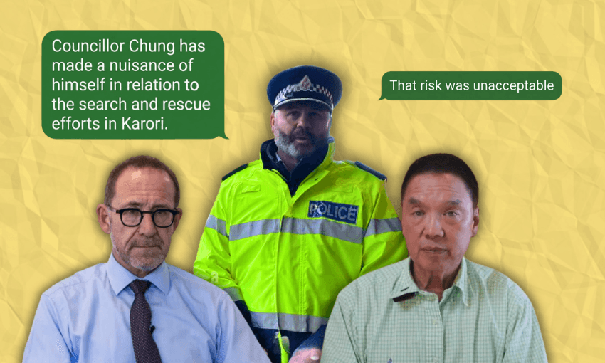 Andrew Little, Dean Silvester and Ray Chung.  
