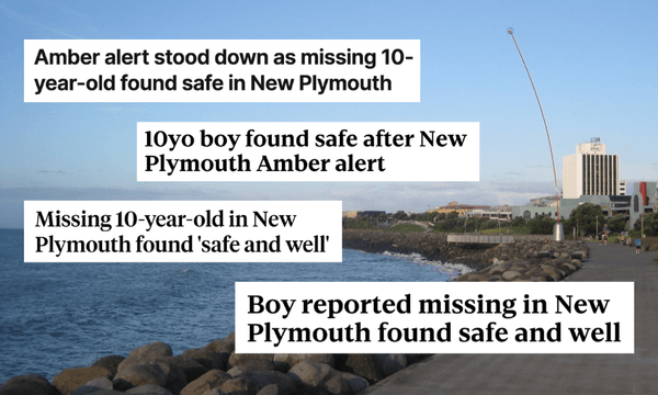 I lost my kid in New Plymouth. The Wind Wand showed him the way home