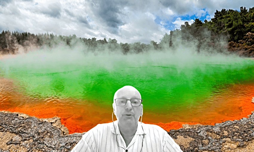 Pattrick Smellie and the geothermal mother lode. Rotorua photo: Rusm/Getty Images 
