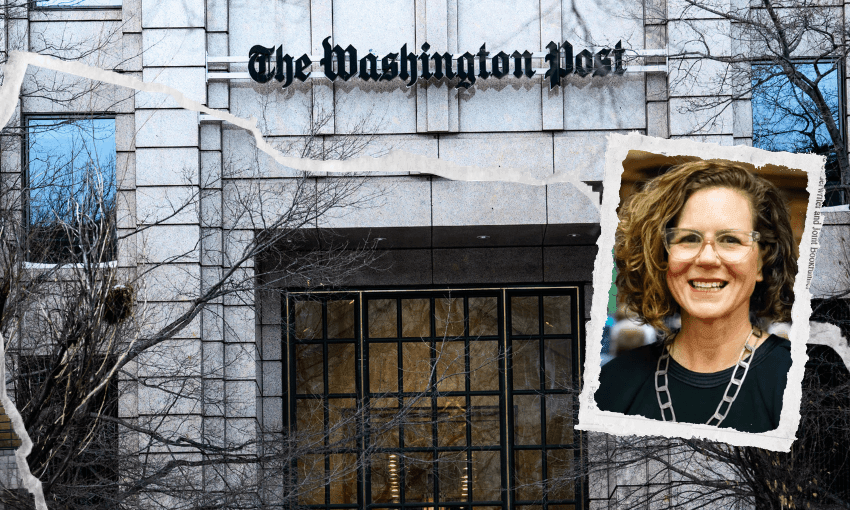 Anna Fifield and the Washington Post building