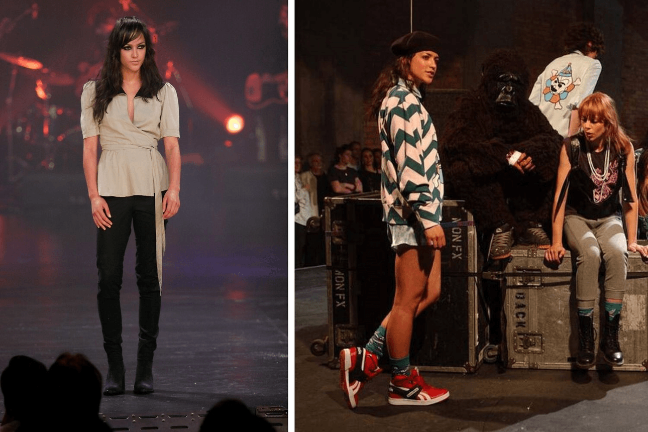 Ngahuia Williams modelling at fashion week