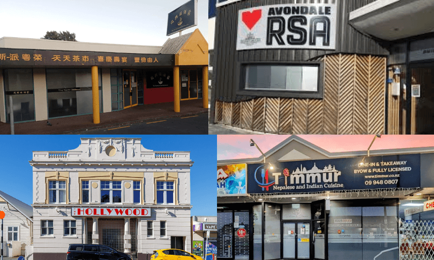 four daytime images of Avondale hospitality buildings