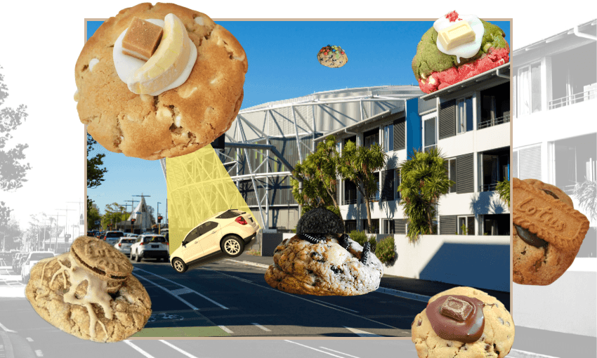 The stuffed cookie invasion of Christchurch. (Photo: Getty, additional design by Tina Tiller)