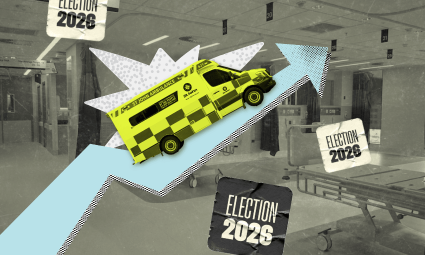 Healthcare is now one of the top concerns for 44%. (Image: Emily Wong/The Spinoff)