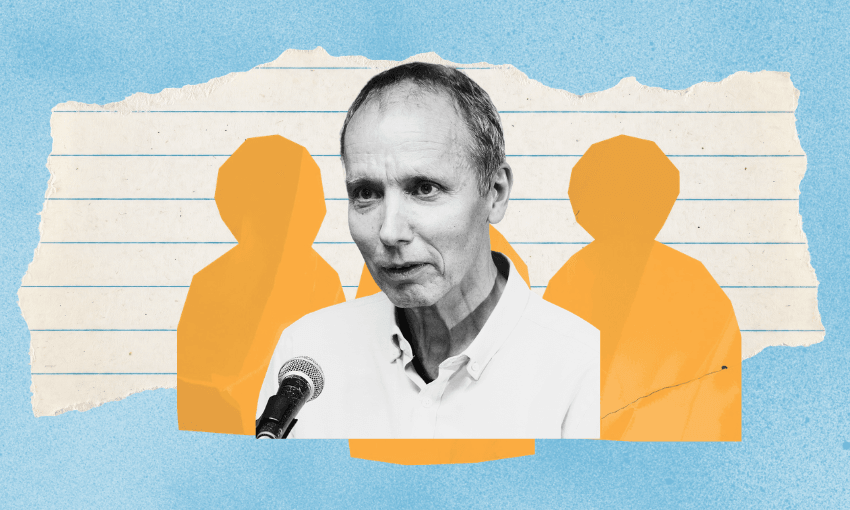 Nicky Hager (Photo: StatedApollo. Design: The Spinoff)