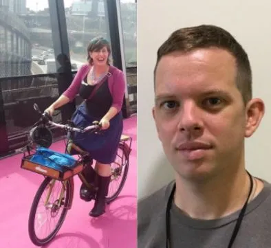 Jolisa Gracewood and Sam Finnemore