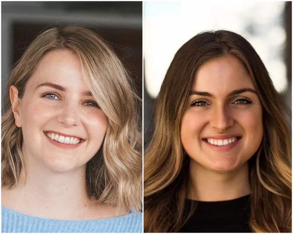 Lydia Hollister-Jones and Morgan Theakston