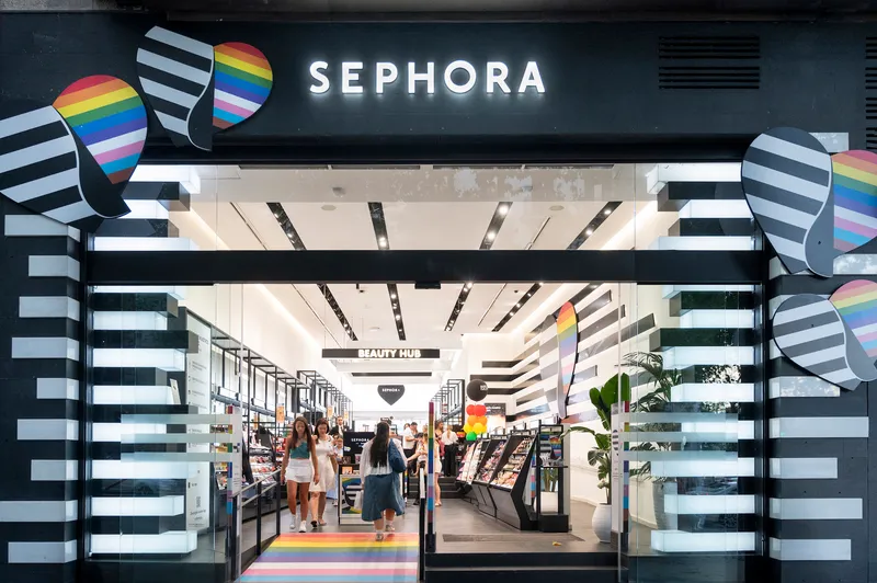 Decorated with the rainbow flag during the LGTBI Price Month