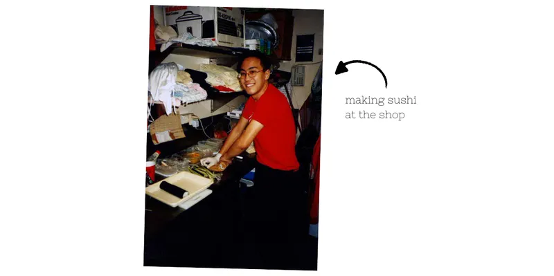 making sushi at the shop - 5