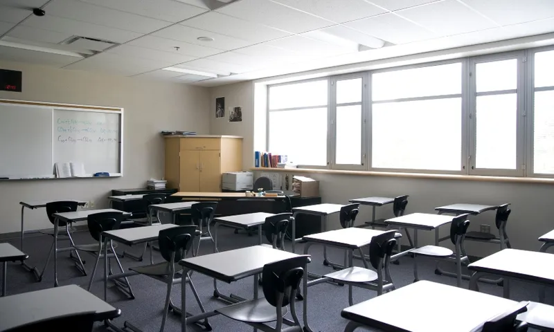 empty school classroom getty
