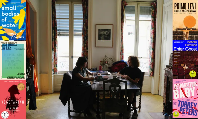 Blandine Granier (painter/set designer/lighting designer) and Emma Sidnam at their apartment in Lyon, France where Sidnam studied for a while. Photo supplied.