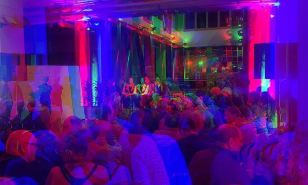 Panellists and locals gather at Allen Street's The Exchange for the third Vision for Wellington public meeting.
