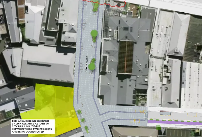 map of mecury lane and cross street