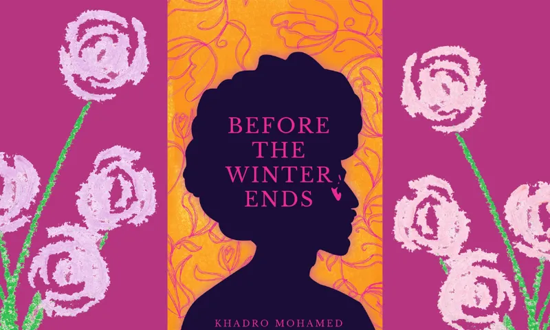Image of a book cover showing up in the silhouette of a young man.