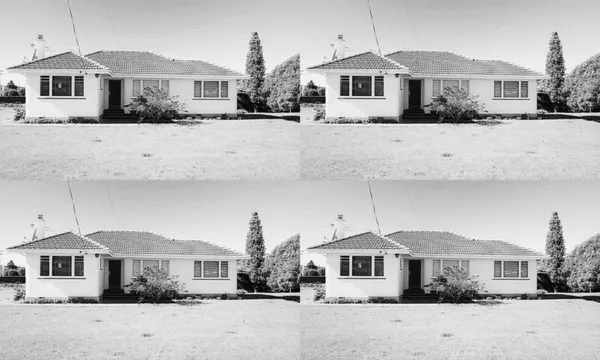 grid of houses with 'for rent' signs popping up over them