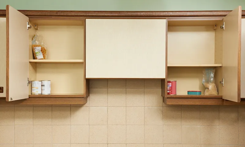 Empty Kitchen Cupboards