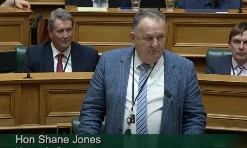 Shane Jones stands and speaks in the House.