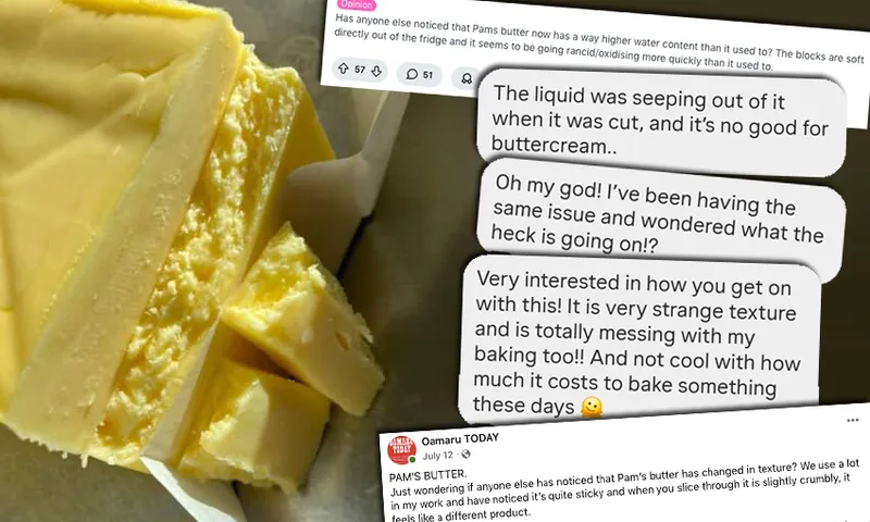 Shoppers have taken to social media with complaints about Pams butter.
