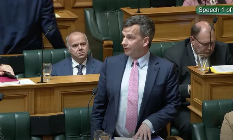 David Seymour stands in the House to speak on the RSB.