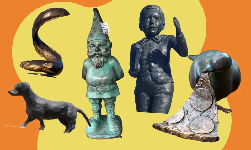 Stolen statues feature