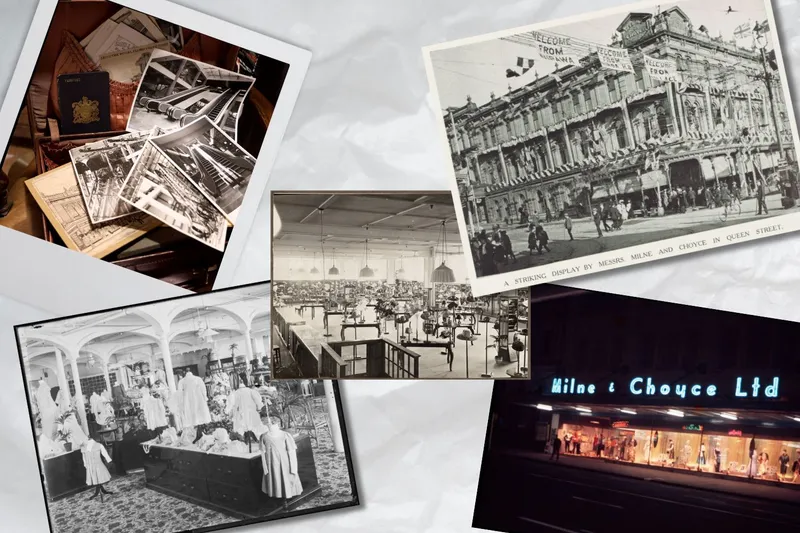 Smith & Caughey's, Milne & Choyce and John Smith department stores, all now closed.