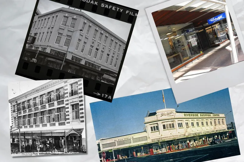 Christchurch department stores Ballantyne's, Blackwell's and Beath's