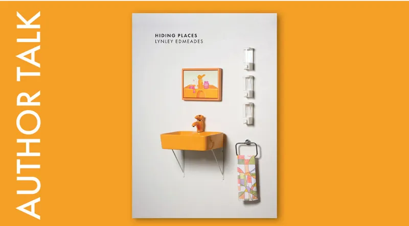 The cover of the book Hiding Places by Lynley Edmeads which shows a series of objects.