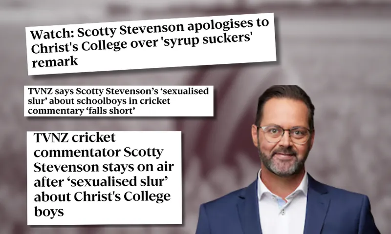 Scotty Stevenson and 'syrup suckers' headlines
