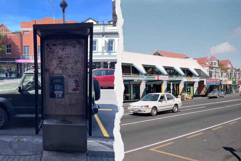 88-100 Ponsonby Road in 2025 and 1996