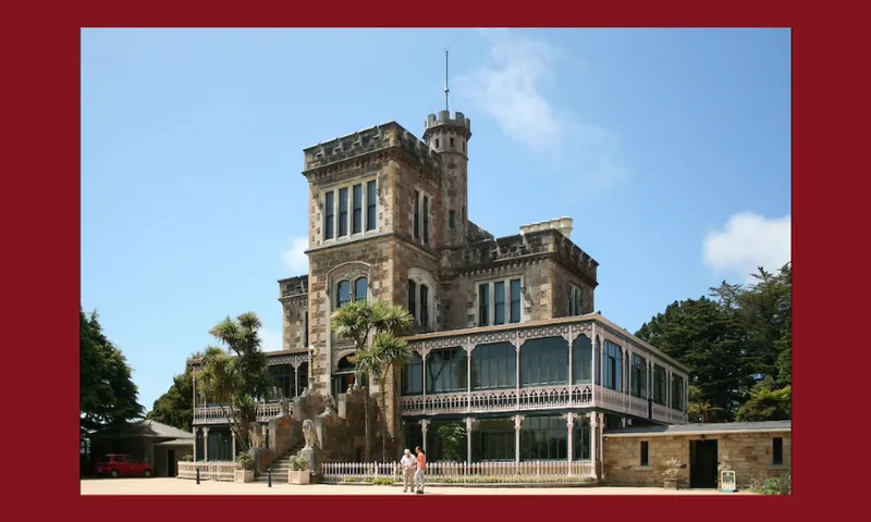 Larnach Castle against a blue sky