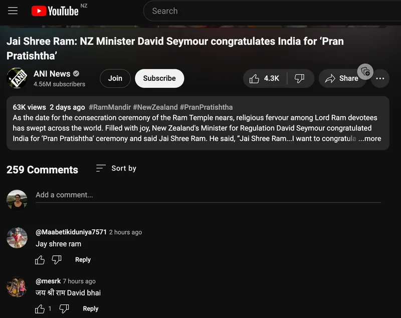 a screenshot of youtube comments