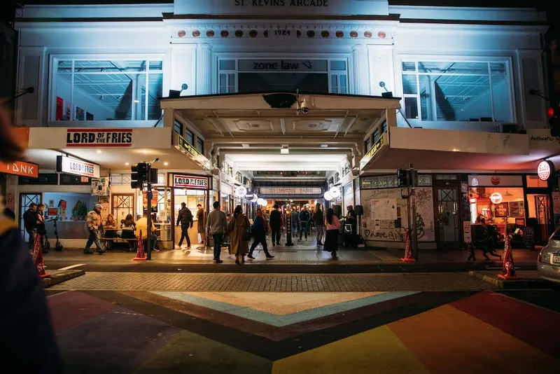 A photo of the bustling St Kevins arcade.