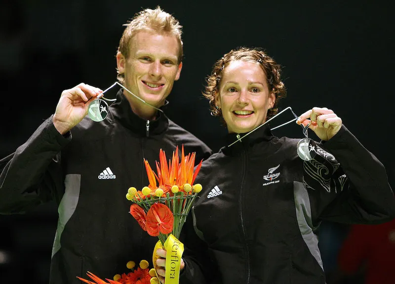 New Zealand's Daniel Shirley and Sara Ru